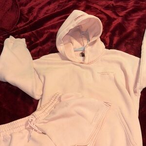 Comfrt collection Pastel Edition Peach Hoodie and Sweatshorts Set